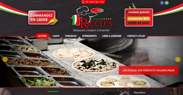 Pizza pas chère à emporter à Marseille - Pizza Ricco