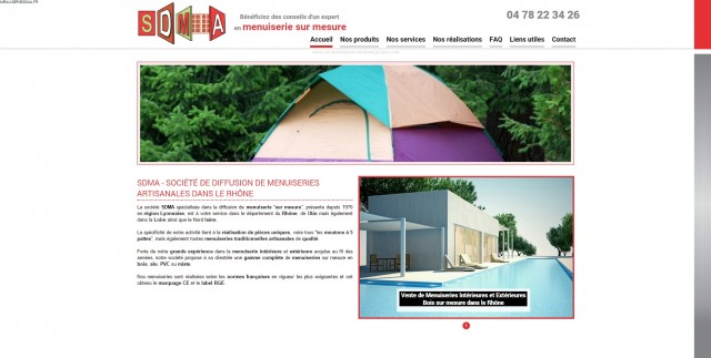 Réalisation de menuiseries alu dans le Rhône - SDMA