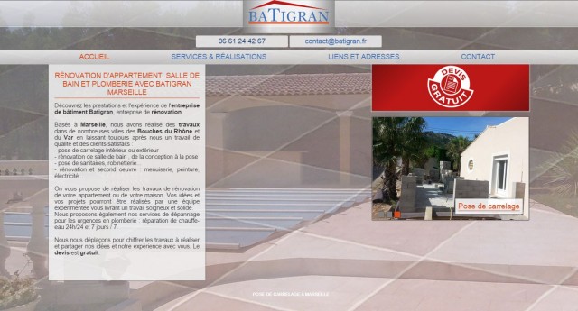 Quelle entreprise pour la réalisation de douche à l'italienne sur Marseille ? BATIGRAN