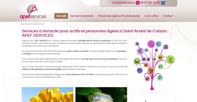 Aide à domicile pour personne âgée à Libourne - APEF Services