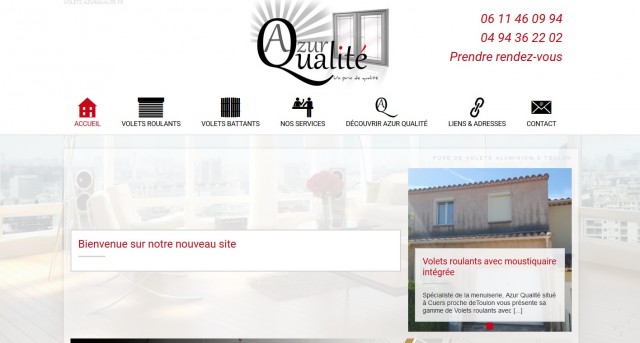 Quelle entreprise pour la pose de volets motorisés à Toulon ? - Azur Qualité