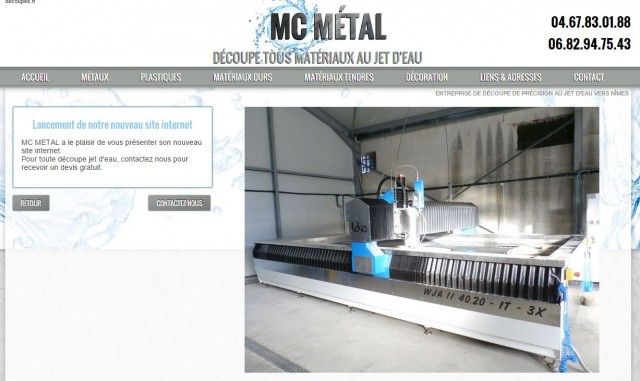 Découpe de métaux de haute précision à Montpellier - MC Métal