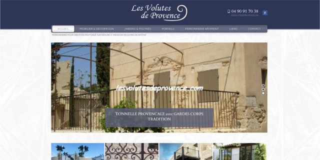 Trouver un professionnal pour la pose de portail en fer proche Nîmes - Les Volutes de Provence
