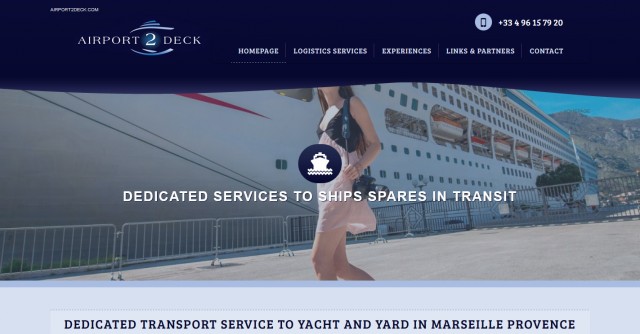 Service de logistique pour bateaux à Marseille - Airport 2 Deck