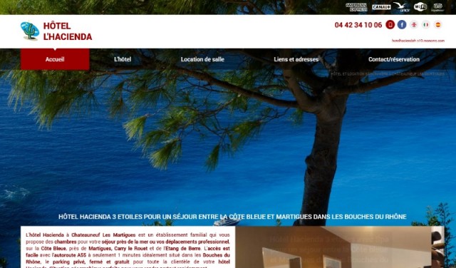 Où réserver une chambre familiale en bord de mer près de Martigues ? - Hôtel Hacienda