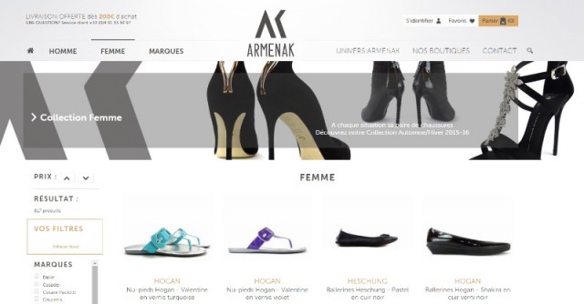 Boutique en ligne de chaussures de luxe pour femme - Armenak