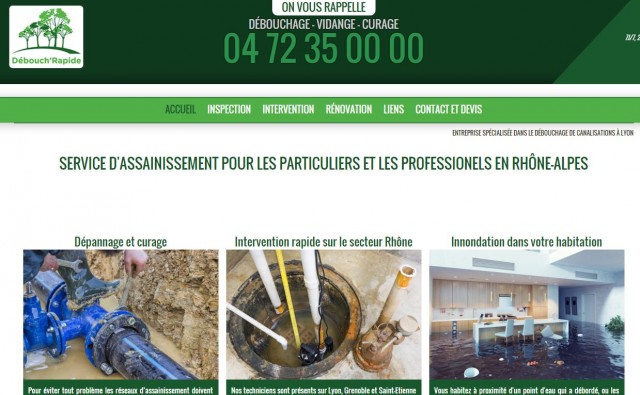 Entreprise d'assainissement à Lyon - Débouch'Rapide