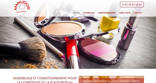 Conditionnement de cosmétiques sur Rouen - Manudor