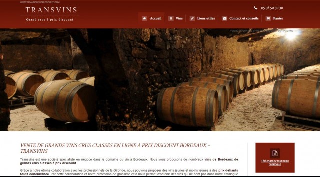 Vente en ligne de grands crus de Bordeaux - Transvins