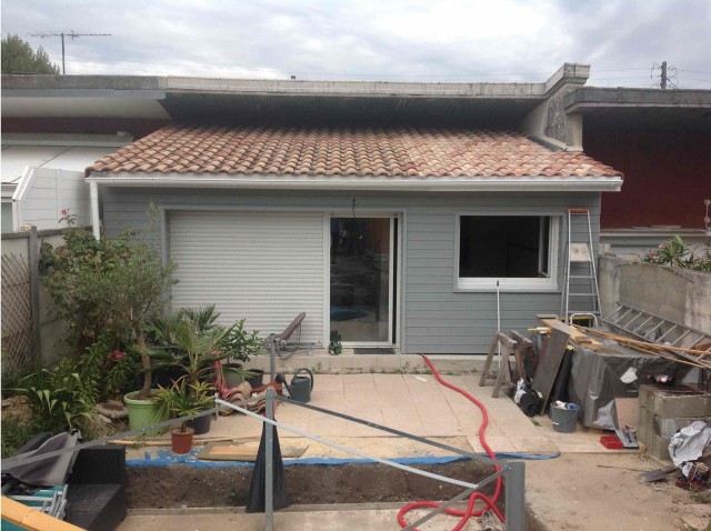 Terrasse Bois et Extension Ossature Bois Gironde