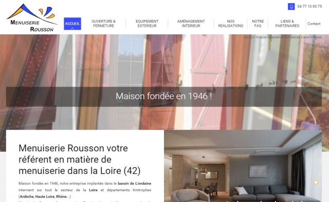 Fabricant de fenêtres sur mesure dans la Loire - Menuiserie Rousson