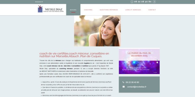 Coaching de vie personnel avec suivi sur mesure sur Marseille - Nicole Diaz