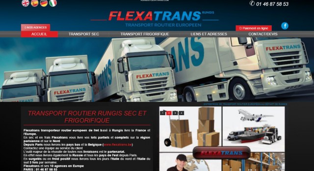 Transporteur international au départ de Rungis - Flexatrans