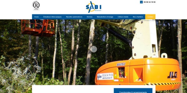 Trouver une grue ou une nacelle en location sur Bordeaux - sabi location