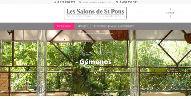 Location de salle de mariage vers Aubagne - Salons de Saint Pons