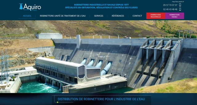 Fabricant de robinetterie pour industrie de l'eau en Vendée - Aquiro