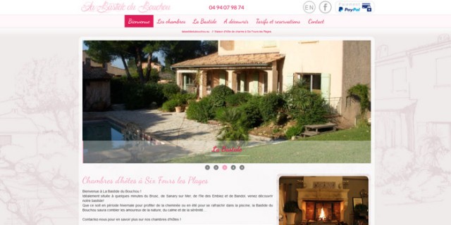 Louer une chambre d'hôte haut de gamme proche de la mer sur Six Fours - la Bastide du Bouchou