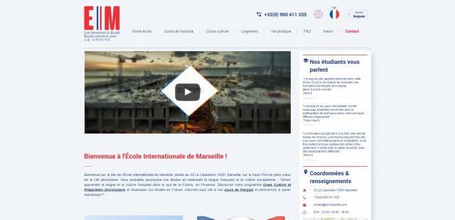 Où suivre des cours de français à Marseille ? - Ecole Internationale de Marseille