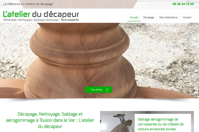 Faire décaper un mur vieilli sur Toulon - l'Atelier du Découpeur