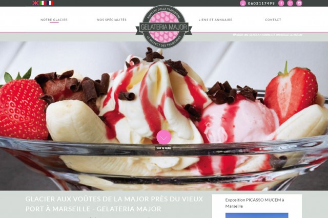 Où manger une crème glacée artisanale à Marseille Vieux-Port ? Gelateria Major