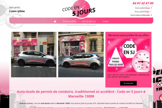 Passer son permis de conduire en accéléré sur Marseille Prado - Atout Rythme