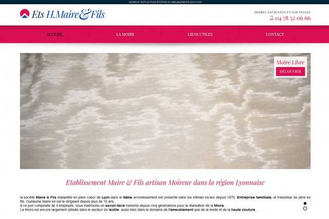 Façonnage textile et création de moirage sur Lyon - Moire Maire