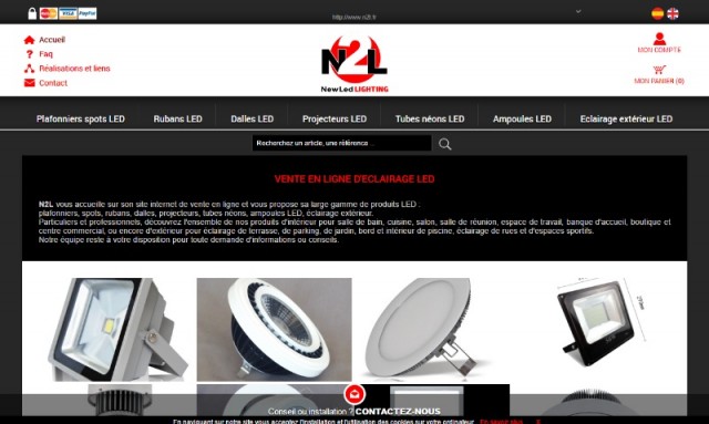 Acheter des éclairages LED sur Internet - N2L