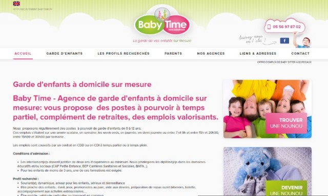 Où trouver un emploi de nounou à temps plein sur Bordeaux ? - Baby Time
