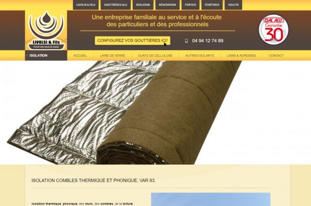 Isolation en ouate de cellulose dans le Var - Livolsi & Fils