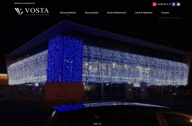 Location de décorations de Noël pour les professionnels - Vosta illumination