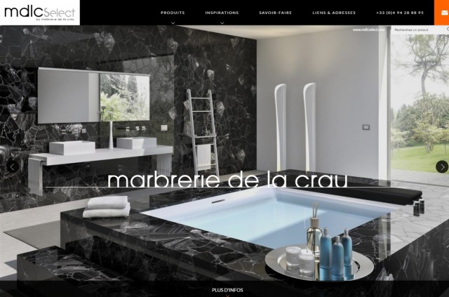 Faire réaliser une salle de bain en marbre à Paris - Mdlc Select