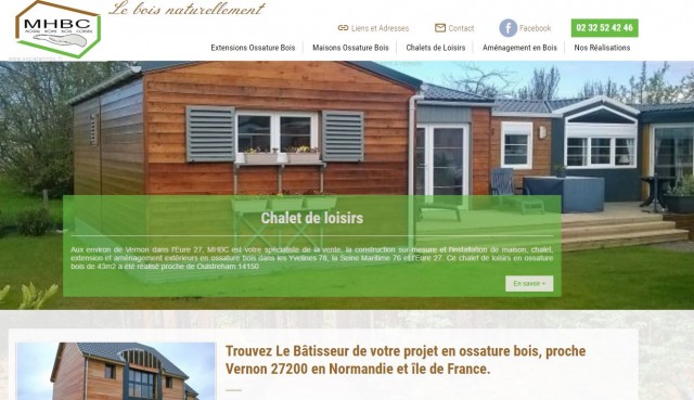 Constructeur de maison ossature bois dans l'Eure - MHBC