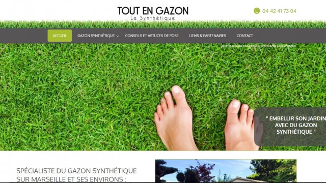 Acheter du gazon synthétique pas cher à Aix en Provence - Tout en Gazon