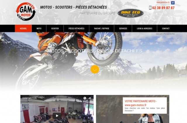 Vente de pièces de moto vers Orléans - Gam Motos