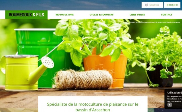 Vente et location de matériel de motoculture à Arcachon - Roumegoux et Fils