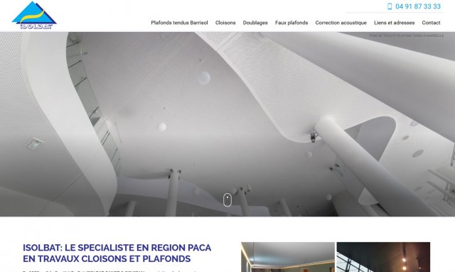 Isolbat s’occupe de vos travaux de cloisons et de plafonds en PACA