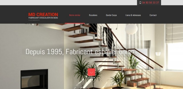 Quel menuisier pour la fabrication d'un escalier en bois à Salon de Provence ? - MD Création