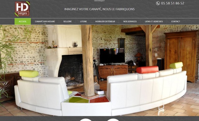 Faire fabriquer un canapé sur mesure dans les Landes - HD Sièges 