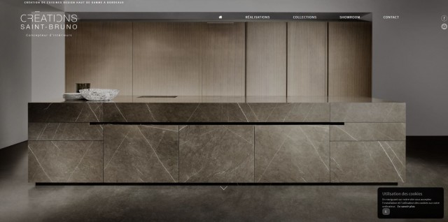 Vente et installation de cuisine design sur mesure - Créations Saint Bruno Bordeaux