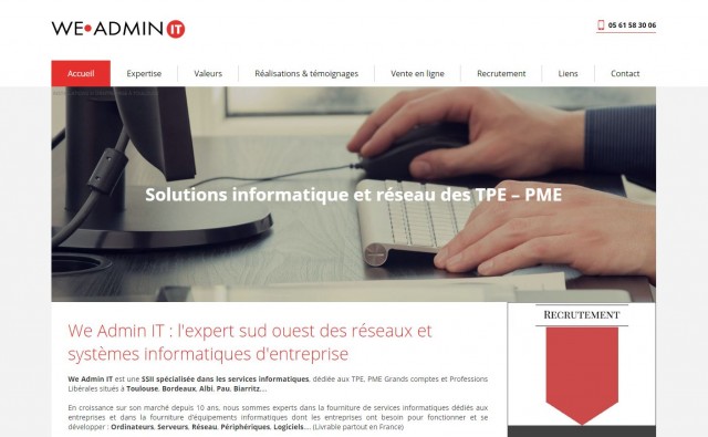 Fournisseur en solutions informatiques pour entreprises à Toulouse - We Admin It