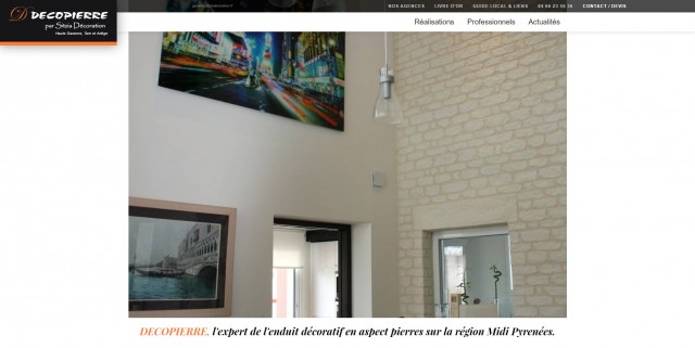 Décoration murale imitation pierre Toulouse - Sitzia Décoration