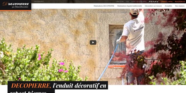 Réalisation de revêtement mural imitation pierre à Montpellier - Sitzia Décoration