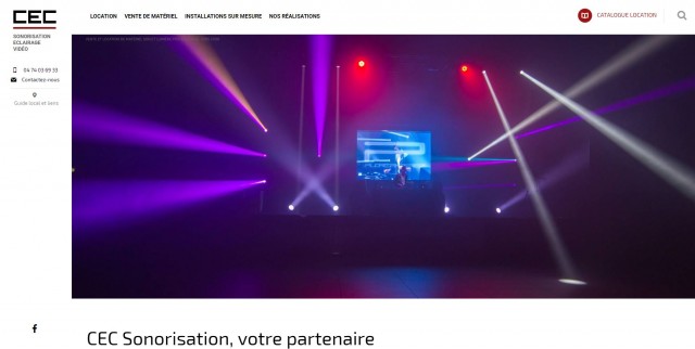Location d'équipement son et lumière haut de gamme à Lyon - C-E-C