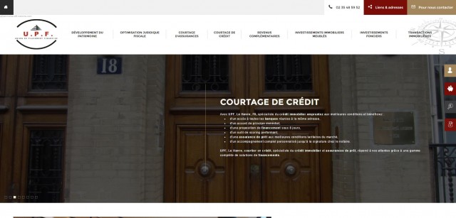 UPF Patrimoine Placements financiers sur Le Havre dans la Seine Maritime