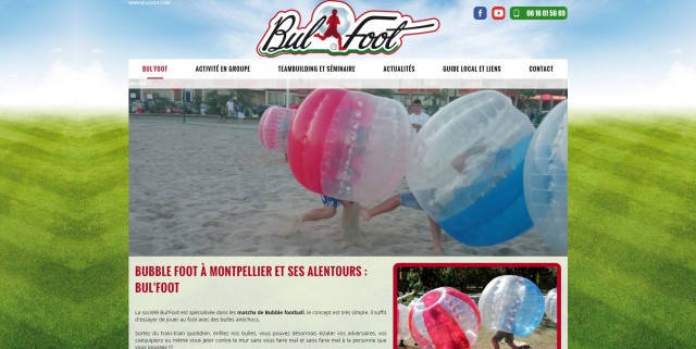 Jouer au foot bulle à Montpellier - Bul'Foot