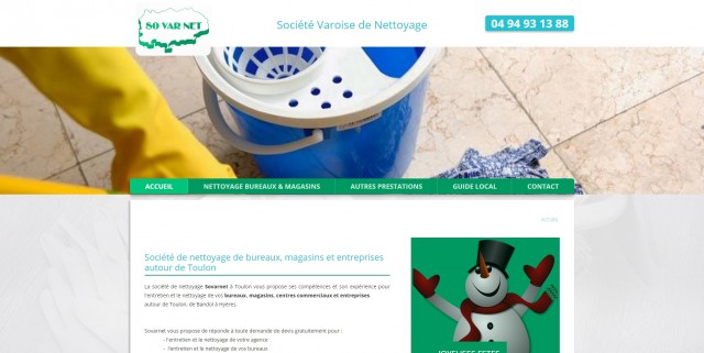 Société pour nettoyage de magasin à Toulon - Sovarnet