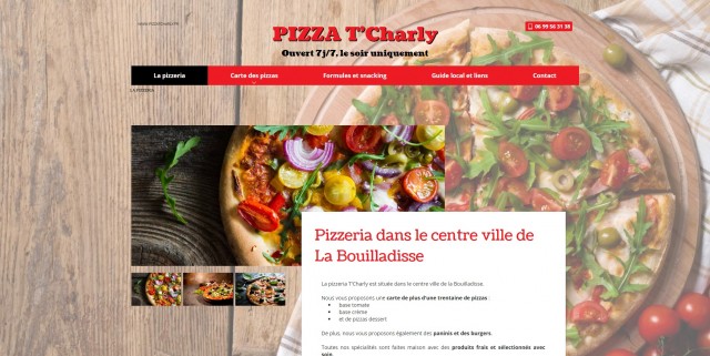 Livraison de pizza le soir à La Bouilladisse - Pizza T'Charly