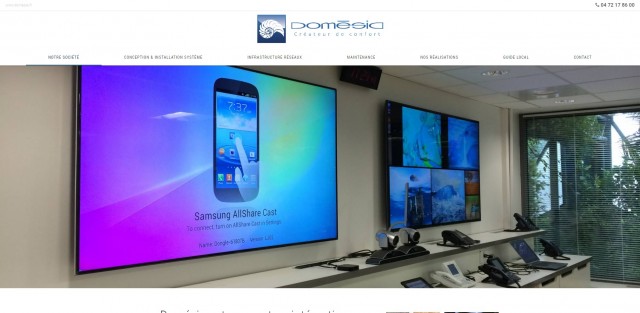 Installation de système audiovisuel pour entreprise à Lyon - Domésia