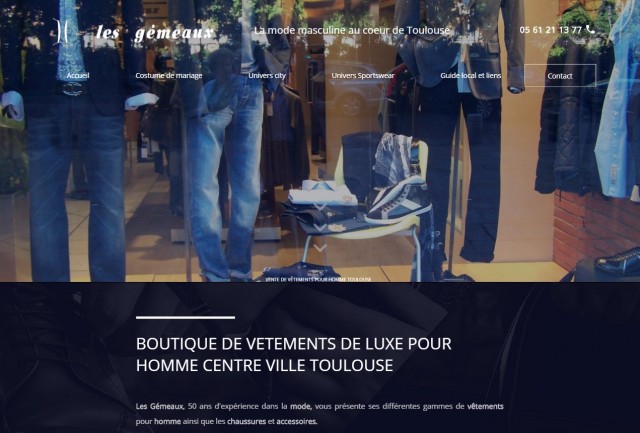 Trouver un costume de marque à Toulouse - Les Gémeaux
