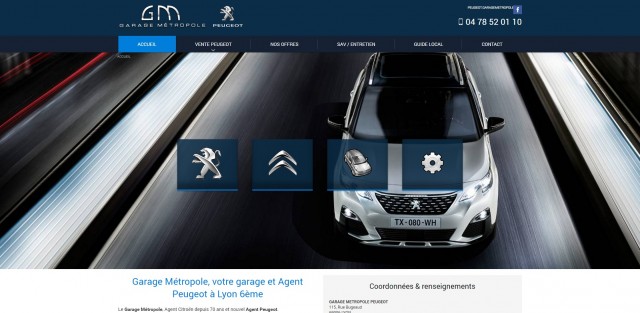 Vente de voitures Peugeot à Lyon - Garage Métropole